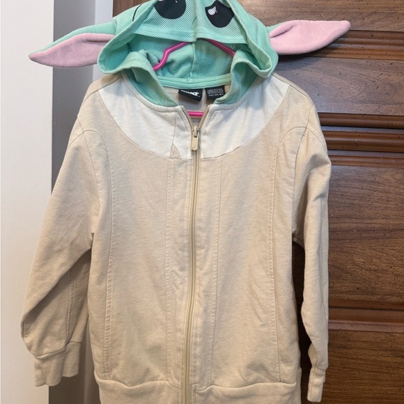 Star Wars baby Yoda Kids Boys Hoodie sz xs 4/5 - Picture 2 of 6